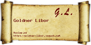 Goldner Libor névjegykártya